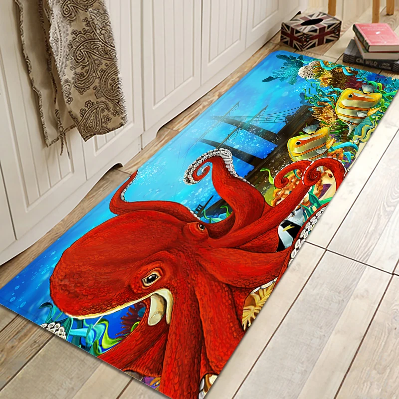 

Sea World Carpet Antislip Alfombra Rug Tapis Tapete Floor Mat Trastar For Bedroom Kitchen Bathroom Casa E Jardim Maison Decor