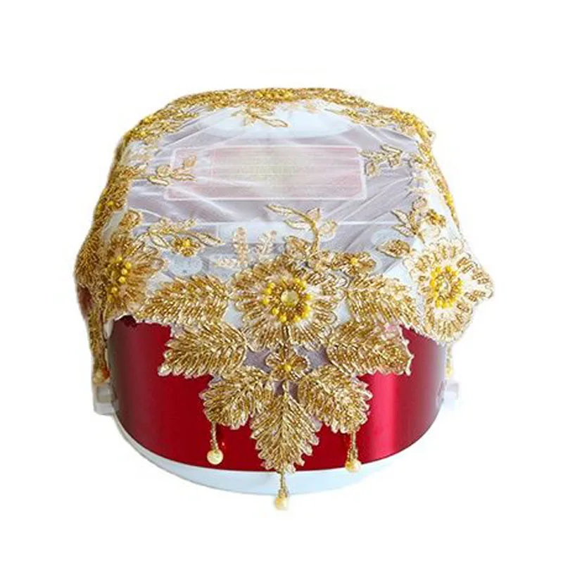 2024 Luxury beads gold mesh Christmas flower Embroidery bed Table Runner flag cloth tablecloth Table decoration and accessories