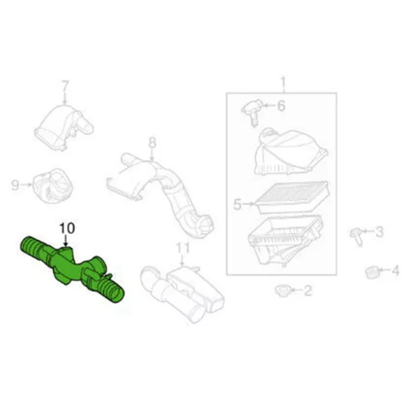 Engine Coolant Air Intake Tube Hose C2D17107 C2Z17820 For JAGUAR XJ 2010- XF 2009-2015 3.0L Replacement Parts