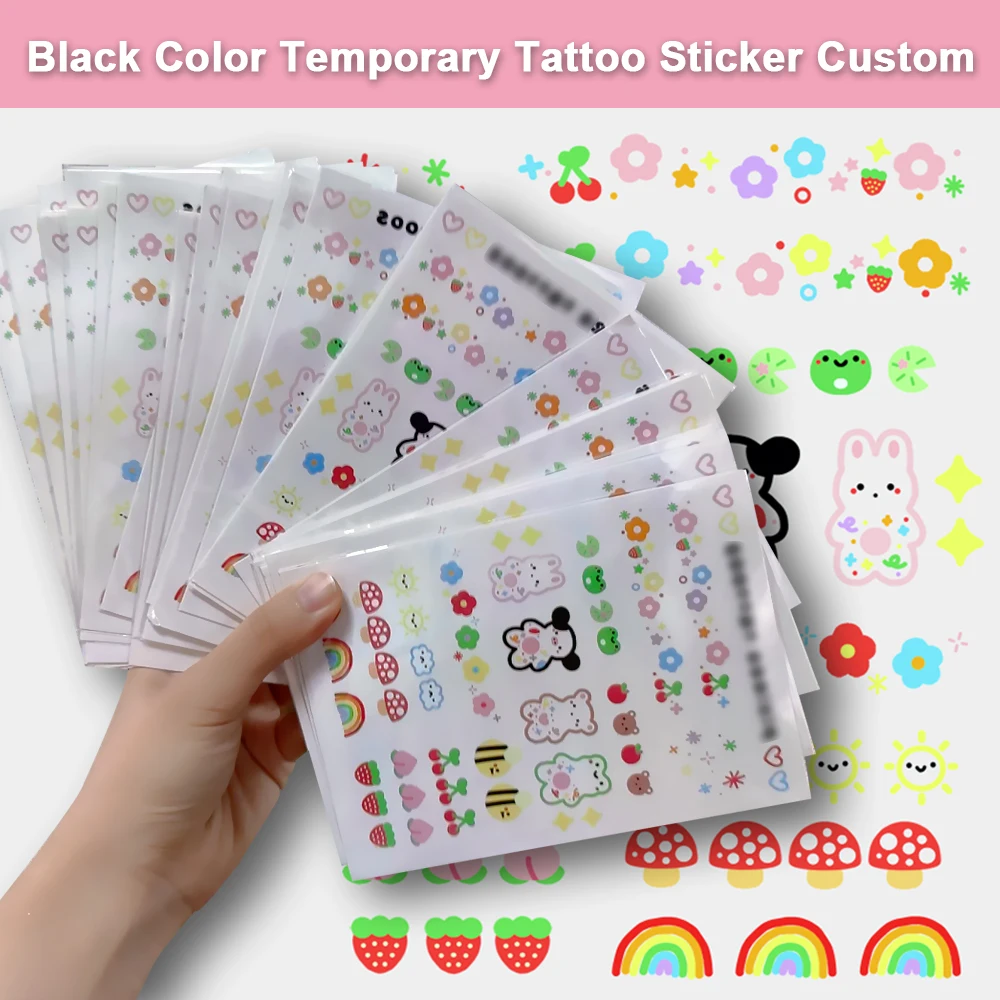 

Yoemtat Customized Totem Letter Anime Temporary Tattoos Cartoon Exclusive Customization Tatto DIY Waterproof Fake Tatoo Sticke