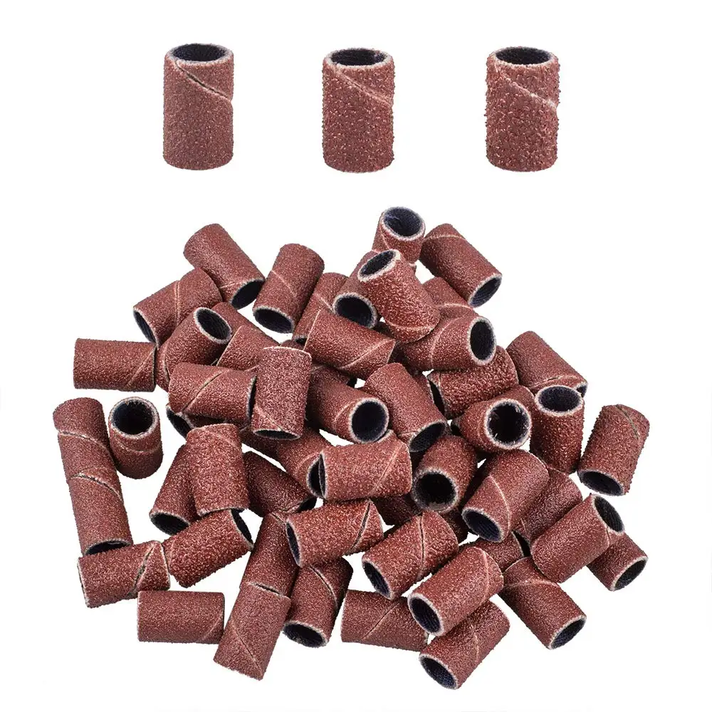 Nail Sanding Drill Bit 50PCS/Lot Grit Fine Grit Art Sand Paper Rolls Manicure File Nail Polishing Accessories