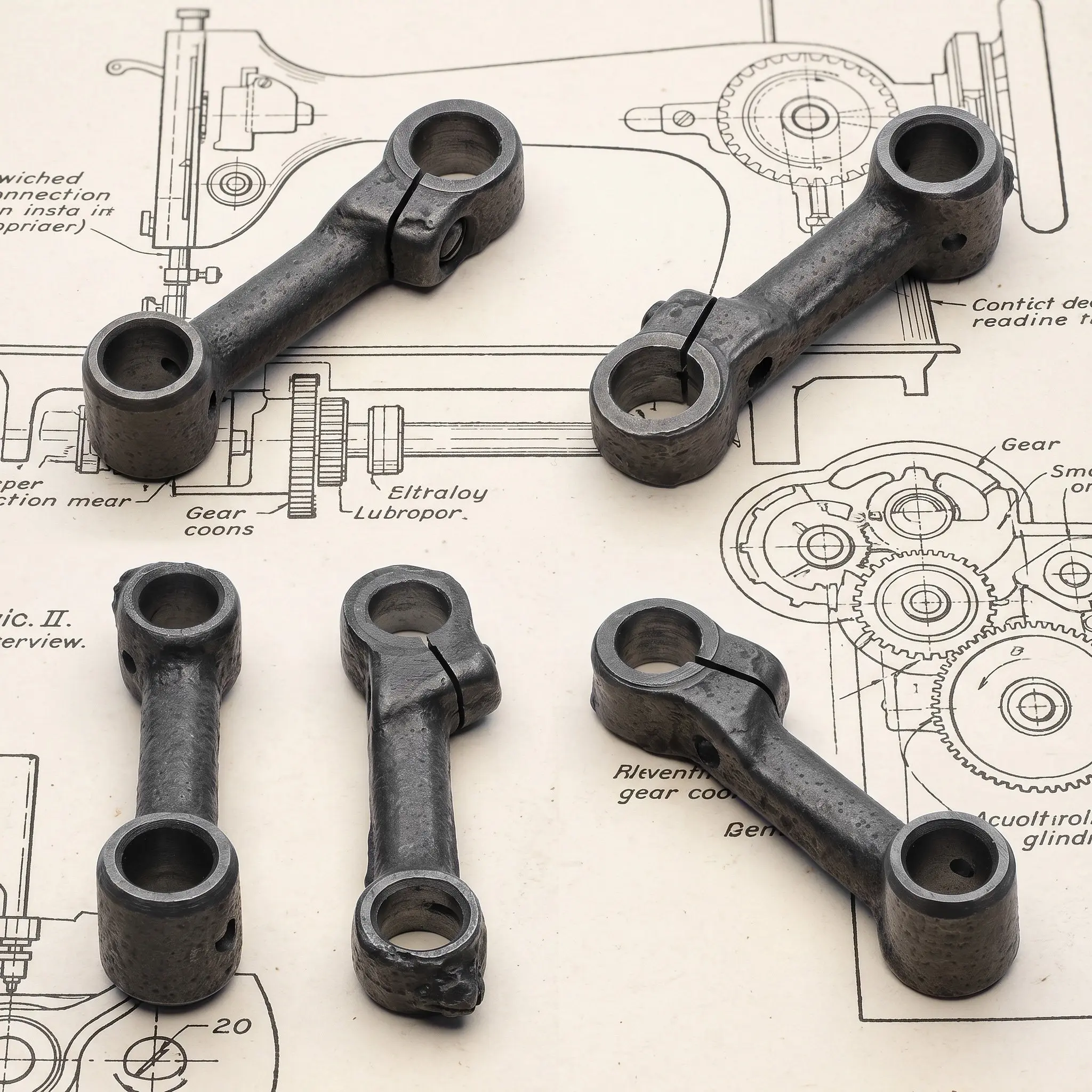 4pcs Sewing Machine Foot Control Linkage Rod Replacement for Vintage Treadle Machines – Smooth, Rigid, Durable
