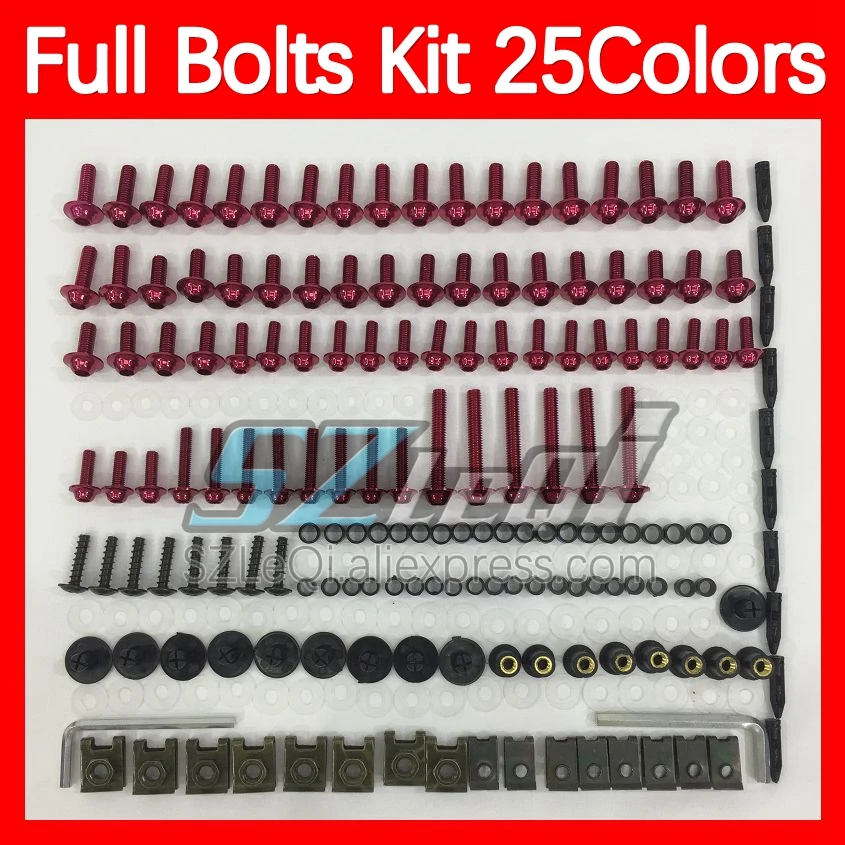 Fairing Bolts Full Screw Kit For YAMAHA YZFR6 YZF-R6 YZF600 YZF 600 YZF R6 03 04 05 2003 2004 2005 Body Bolt Screws Nuts 268ps