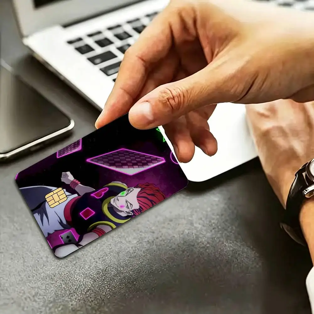 H-Hisoka Morow Hunter x Hunter HD Credit Card Stickers Game Card Decal Small Chip Waterproof Sticker