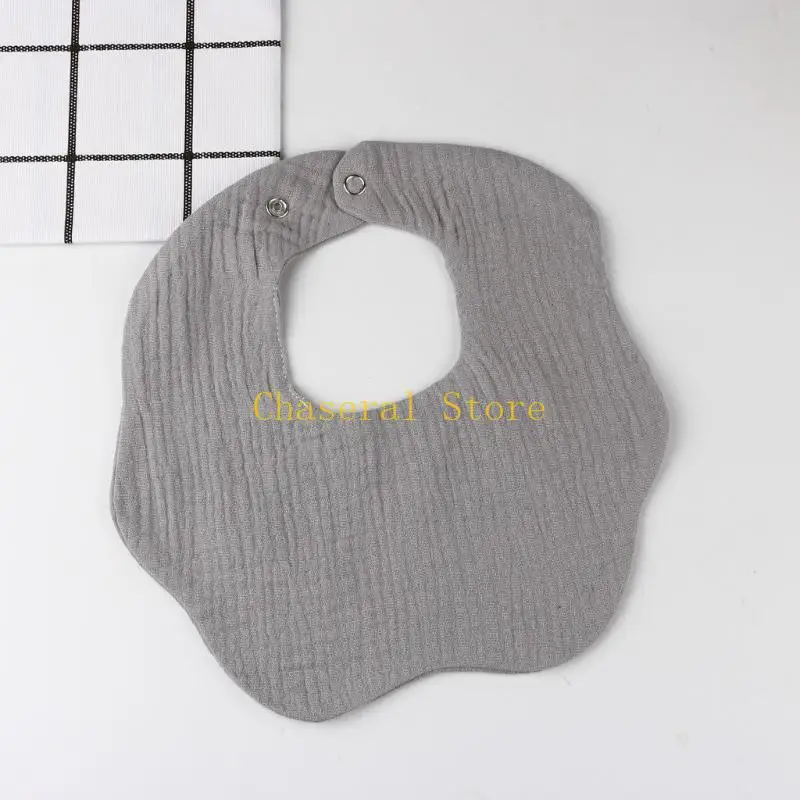 E7CE Baby BIB Oddychający nowonarodzone śliniące się ślinianie Crepe Bawełniany burp