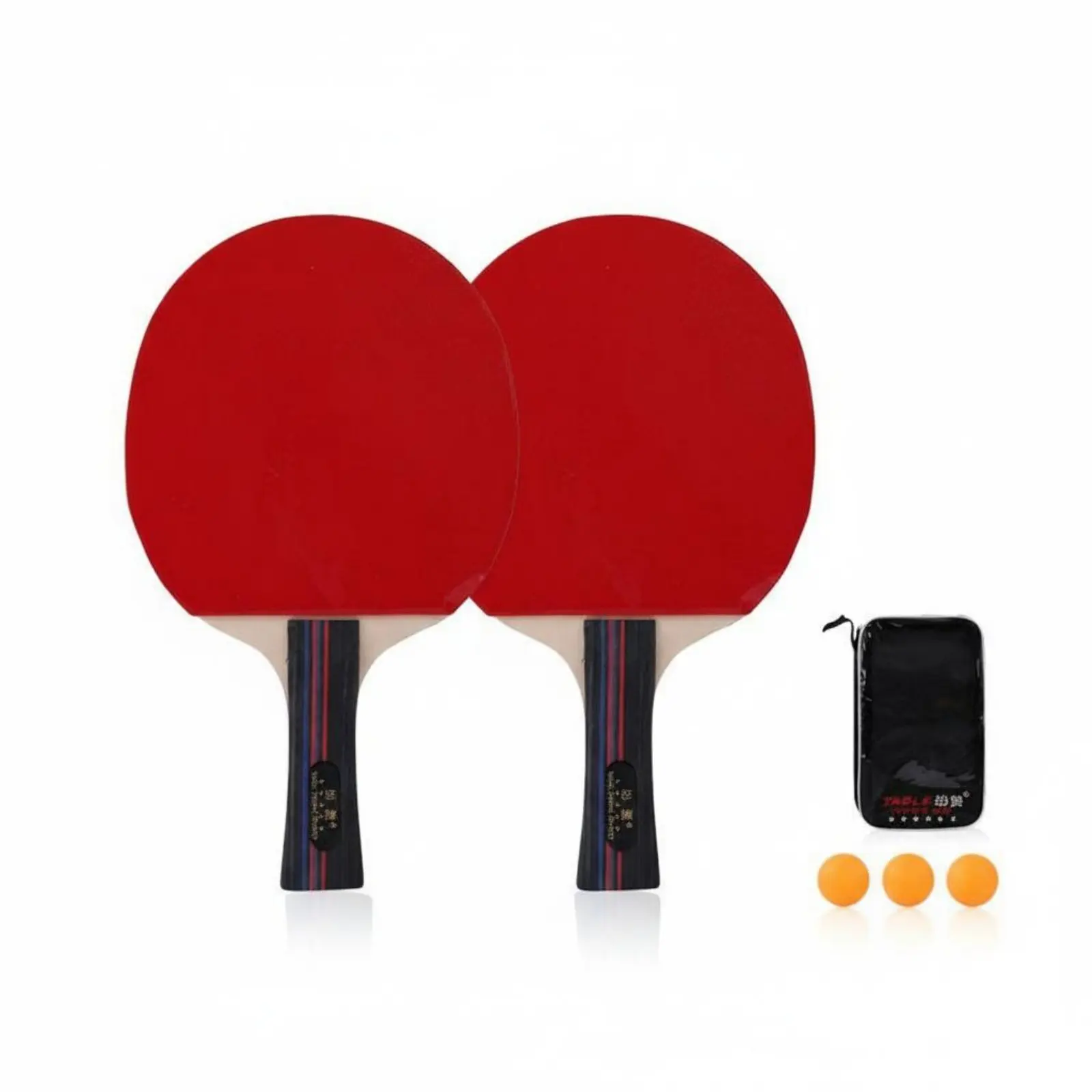 

Набор для настольного тенниса: ракетка с двусторонней резиновой накладкой, высокоэластичная губка, для начинающих