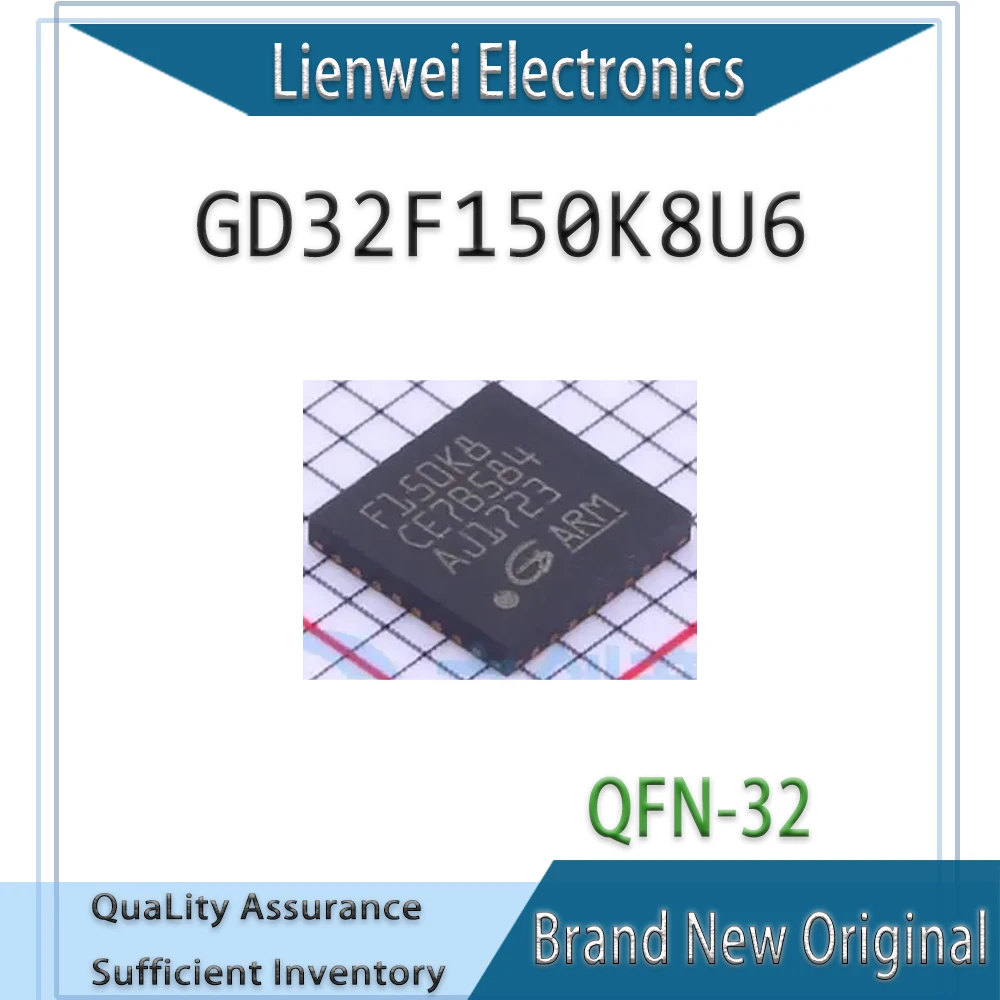 

100% New Original F150K8 GD32F150K8U6 IC MCU Chipset QFN-32