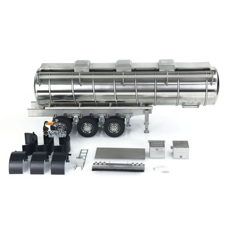 1/14 メタル 6*6 RC セミトレーラー燃料タンクアクセサリーおもちゃ用 RC トラクタートラック輸送トレーラー車両車 TH24326