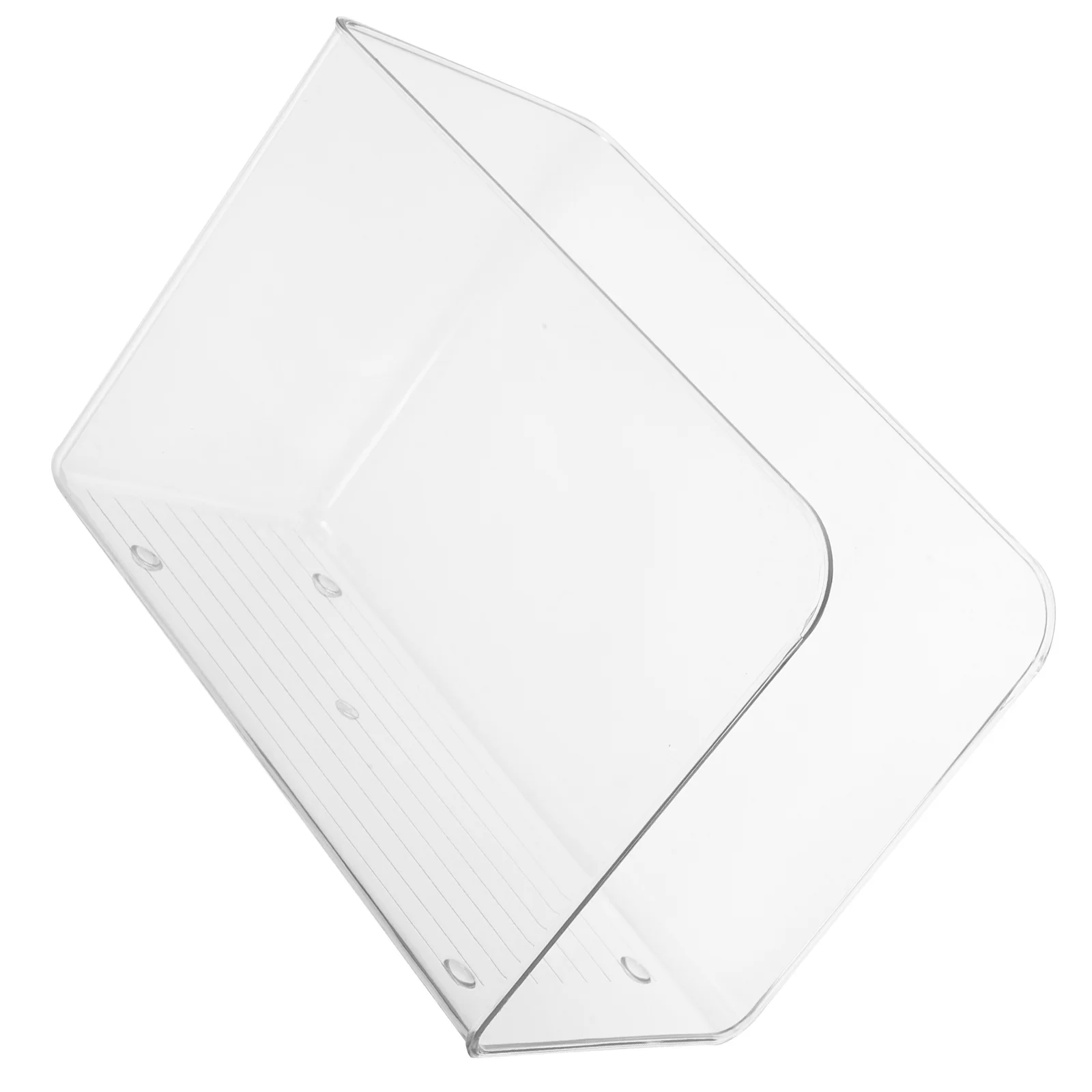 

Acrylic Bookends File ganizer Transparent Desk Accessories Magazine Rack Heavy Duty Book Holder Storage Shelf Decor