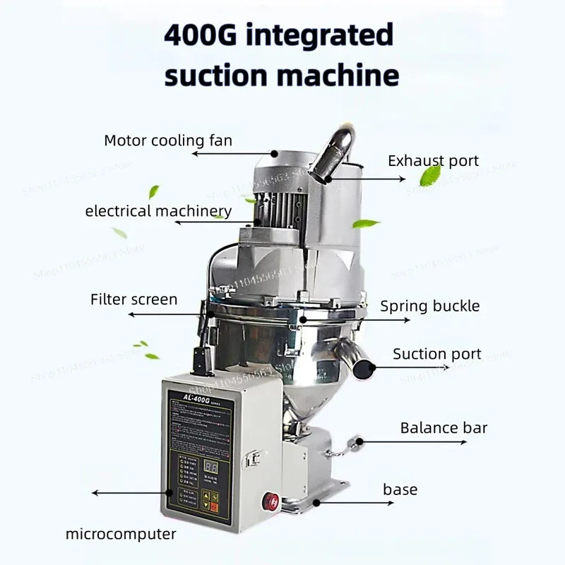 400G Small Automatic Vacuum Feeder Long-Distance Suction Conveying for Plastic Particles & Powder