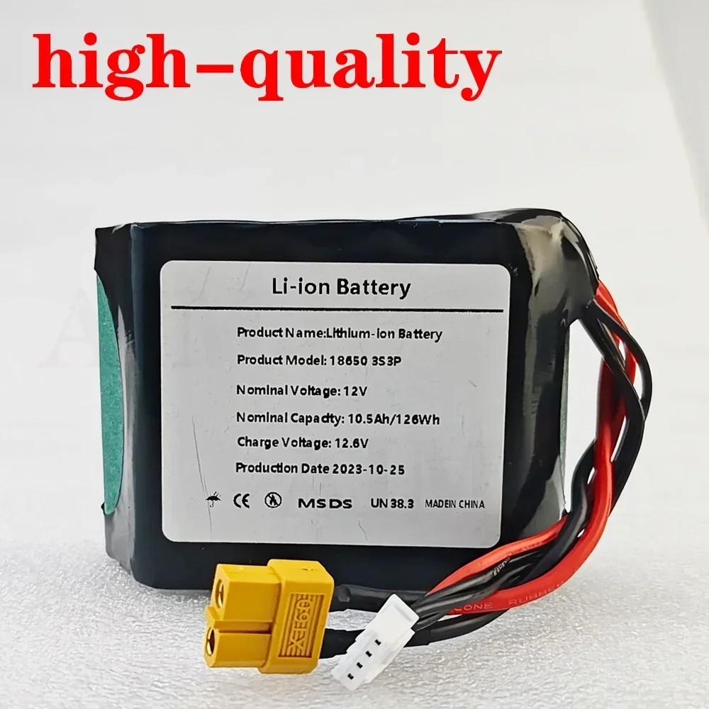 12V 10500mAh Li-ion 3S3P Battery for Parrot Disco Various RC Airplane Quadrotor 12.6V High Capacity UAV - view 6