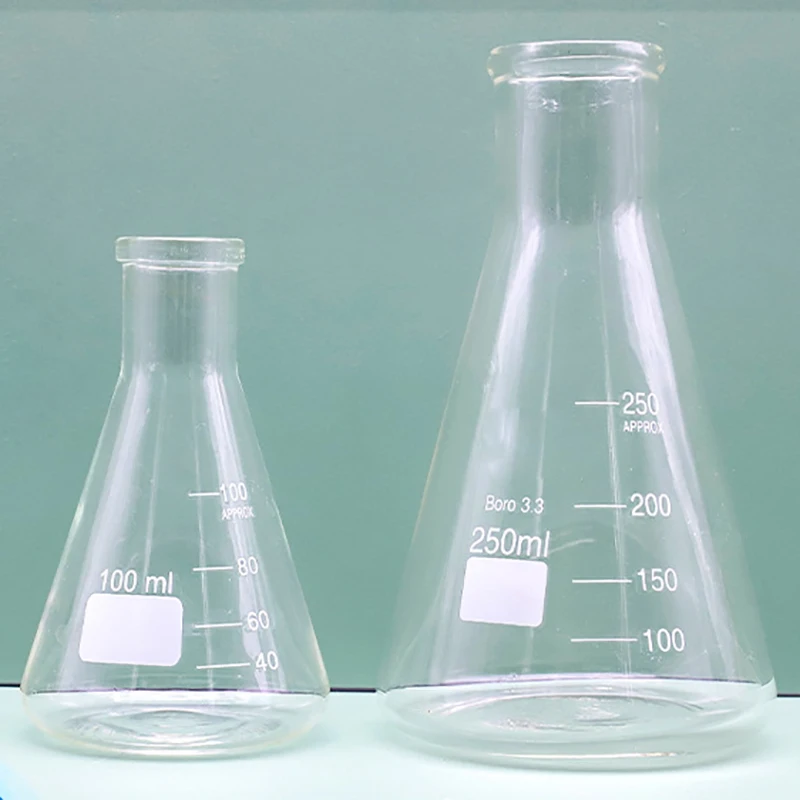 

Erlenmeyer flask straight mouth 50 100 250 300 1000 2000ml laboratory high borosilicate conical flask