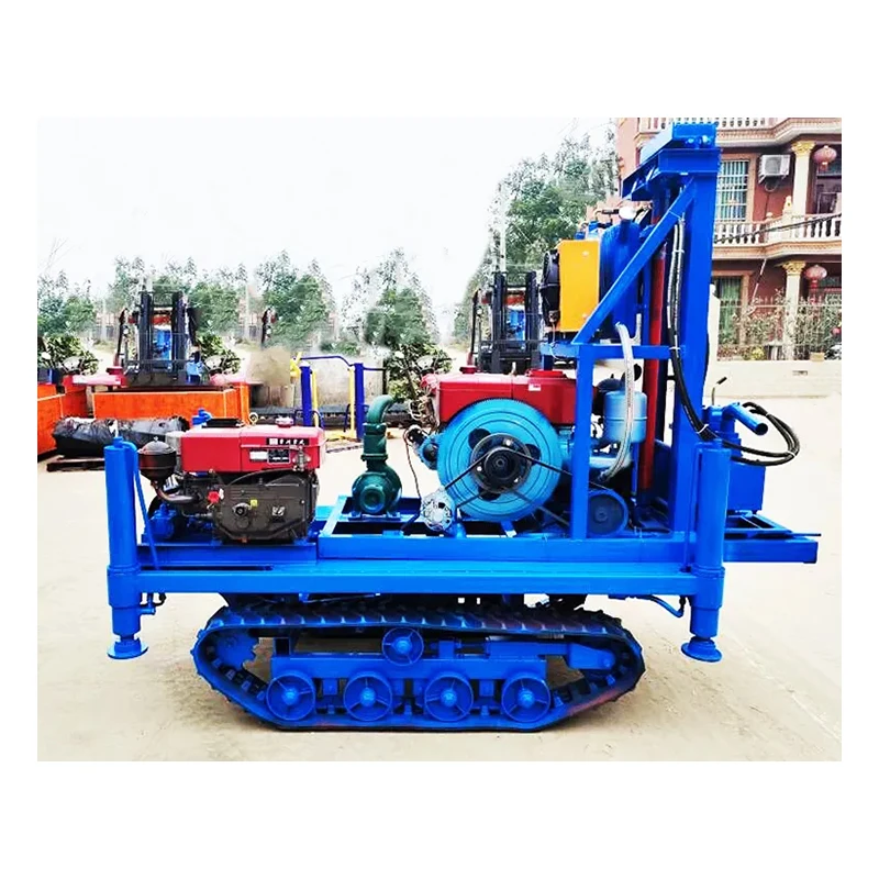 Portable Small Crawler Water Well Drilling Rig – Hydraulic Borehole Driller for Home, Farm, and Industrial Use