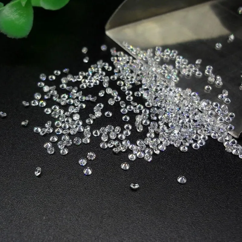 Moissanite Loose Wholesale 1.0CT Small Size 0.7mm~3.0mm D Color VVS1 Gemstone Lab Grown Moissanite Diamonds