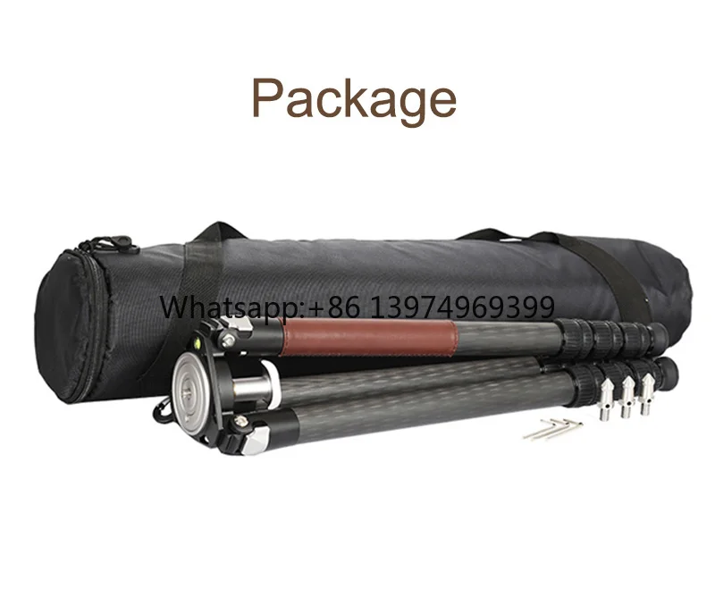 OBO Carbon Fiber Foldable Tripod with Twist Lock Waterproof & Shockproof 50KG Load Capacity for DSLR & Video Cameras