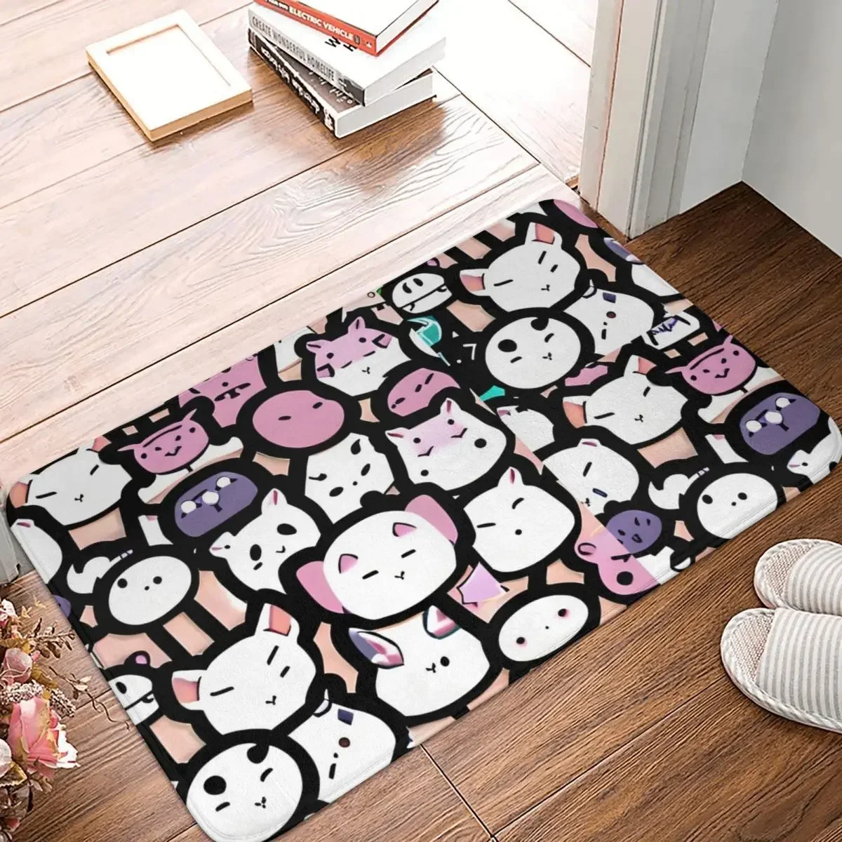 Exploring The Adorable World Doormat Rug Carpet Mat Footpad Polyester Anti-slip Entrance Kitchen Bedroom Balcony Toilet