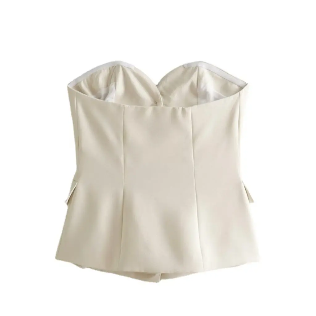 

Summer Women's Button-Up Tube Top Vest European American Style Wholesale Clothing