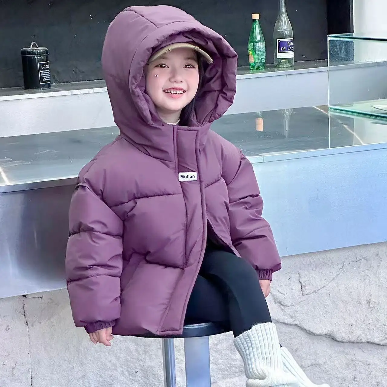 

2025 Winter Jacket For Girls Thick Teen Girl Jacket Coat 3-12 Years Kids Parka Outerwear Coat Kids Top