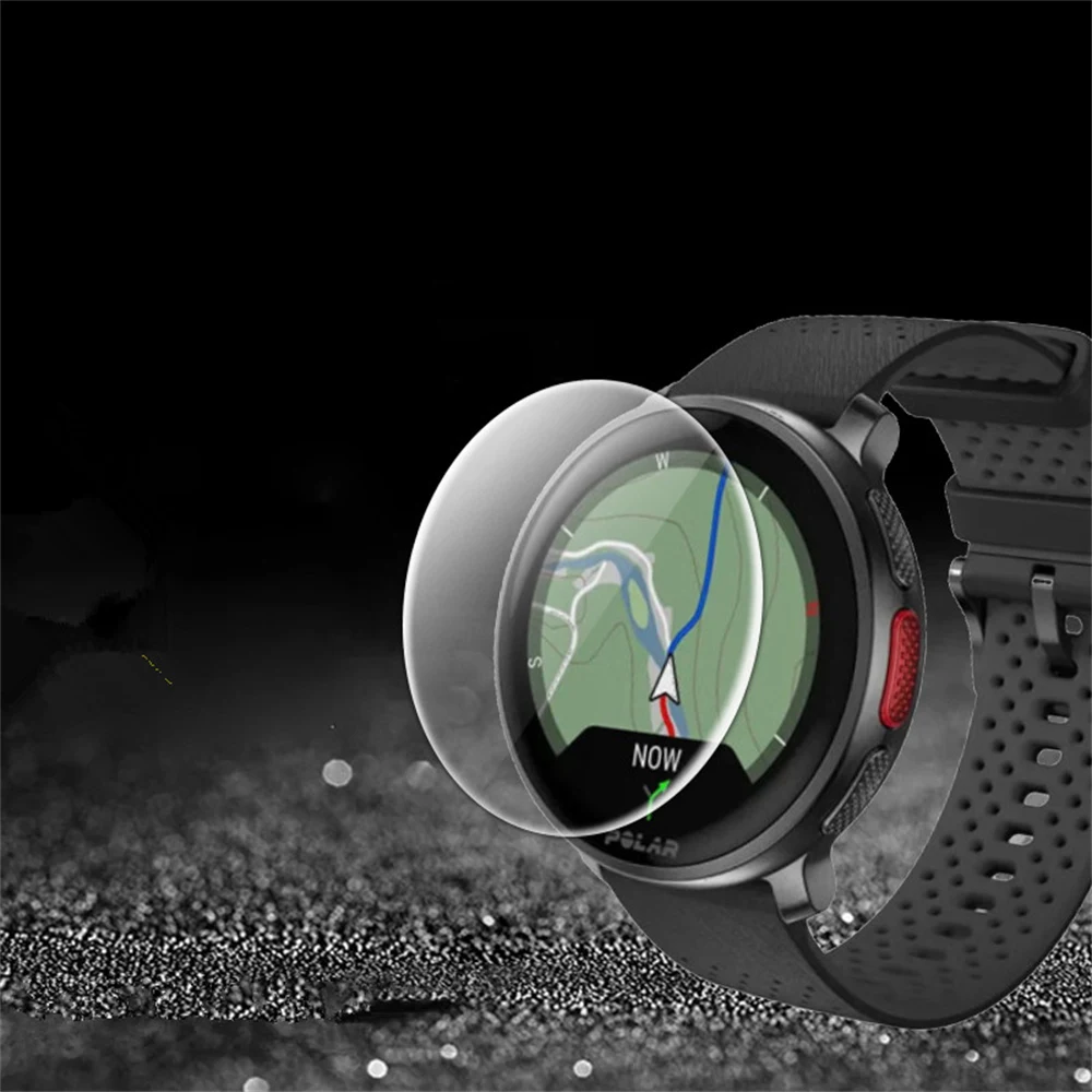 Polar Vantage V3 ウォッチ用 曲面3D複合素材フィルム ウォータージェルフィルム