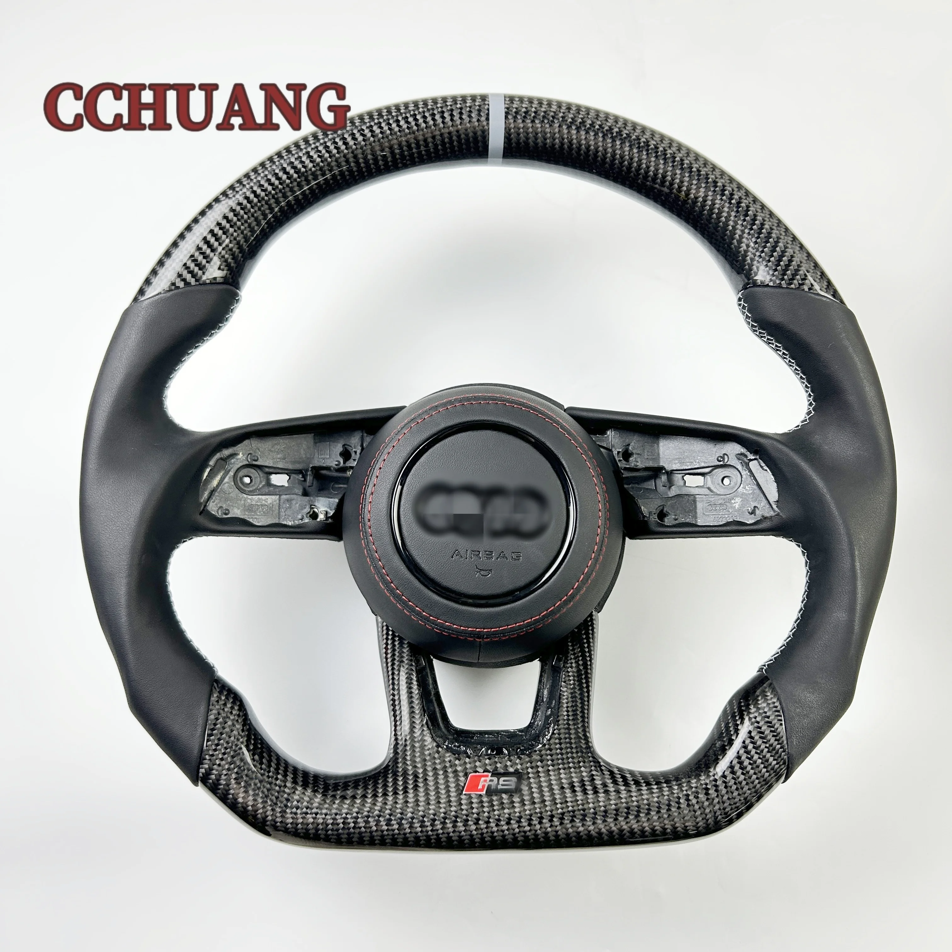 Custom high quality carbon fiber steering wheel for Audi A4 RS3 RS4 RS5 S3 S4 S5 A3 auto accessories