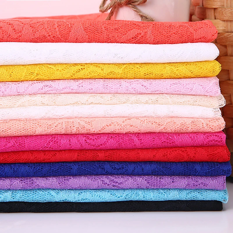 New listing No Stretch Lace Fabric Rose Flower Plum Bossom Peony for Sewing Clothes Curtain Mesh by Meters