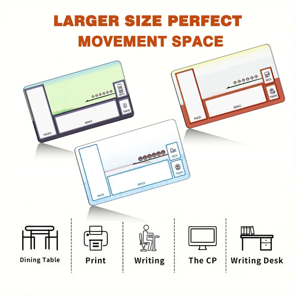 

PTCG Battle Game Pad DIY Card Table with Storage Bag - Portable Gaming Mat for Collectible Card Games