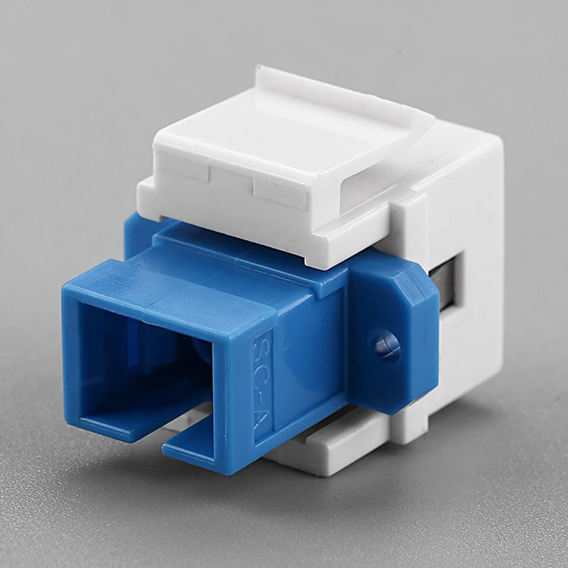 Keystone Jack Sc Fiber Optic Module Adapter Sc F/F Keystone Module Koppeling Voor Wandpaneel Aansluitblok Montage Box Adapter
