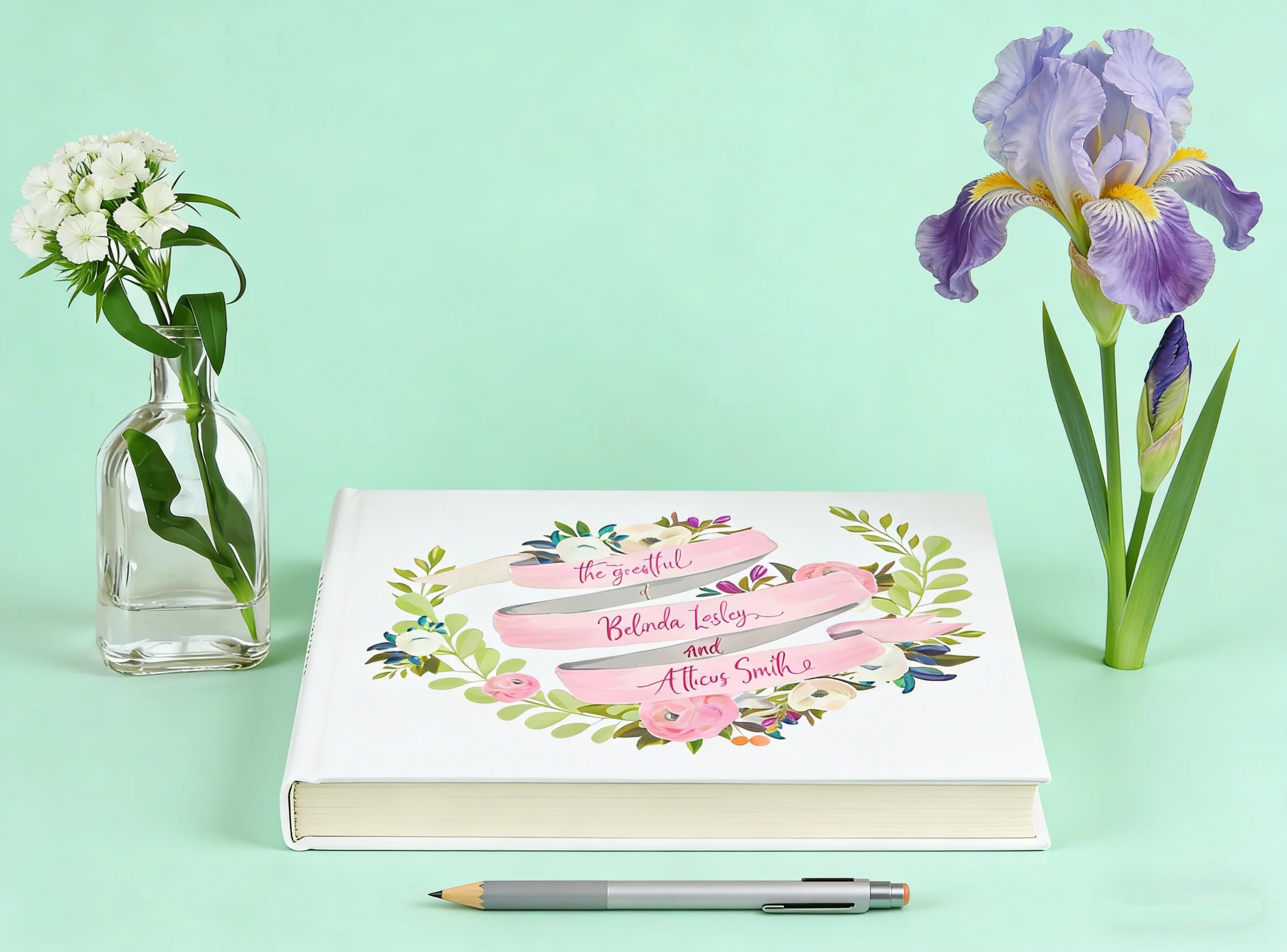 

Книга для гостей на свадьбу в стиле бохо с цветочным акварельным дизайном | Книга для гостей в твердом переплете с золотой фольгой | Деревенский подарок на свадебный праздник для молодоженов