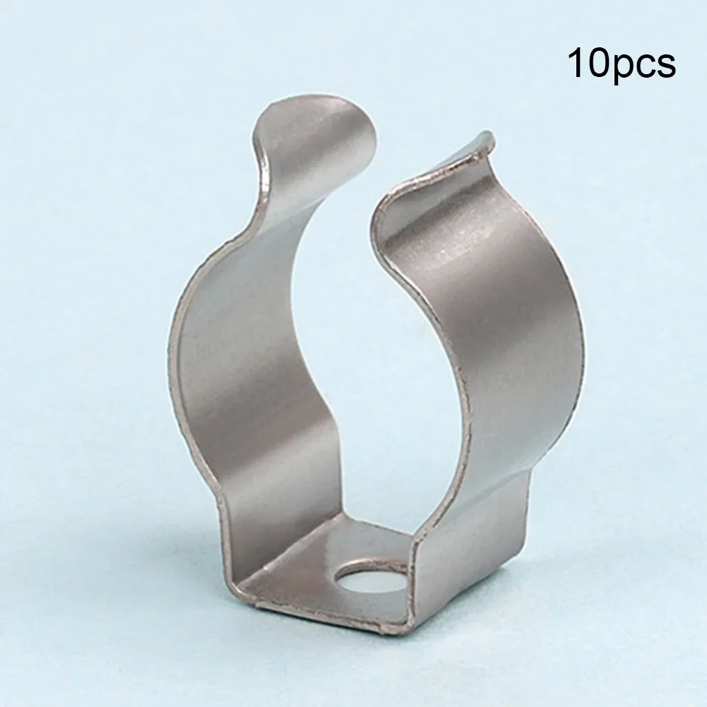Spring Terry Clips Open Type Clamps  Stainless Steel U Clips LED Light Tube Clip Pipes Clamp Brooms Brushes Rakes Storage Hanger