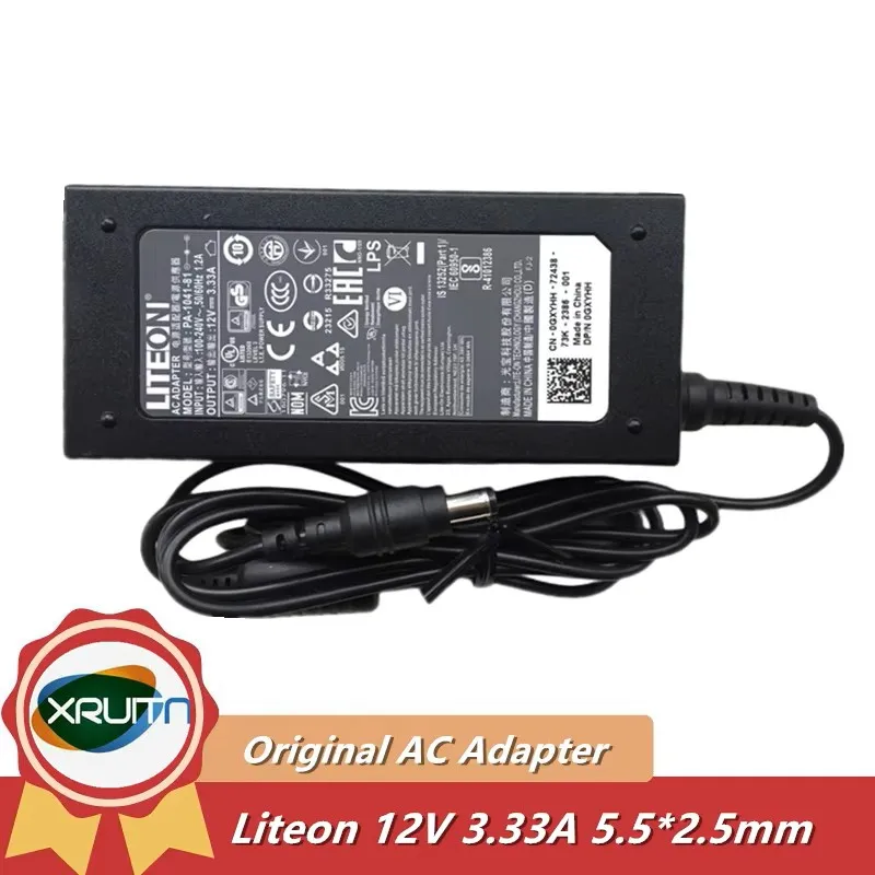 Genuine Liteon AC Adapter 12V 3.33A Barrel 5.5/2.5mm Laptop Charger Monitor Power Supply PA-1041-81 PA-1041-71 PA-1041-01