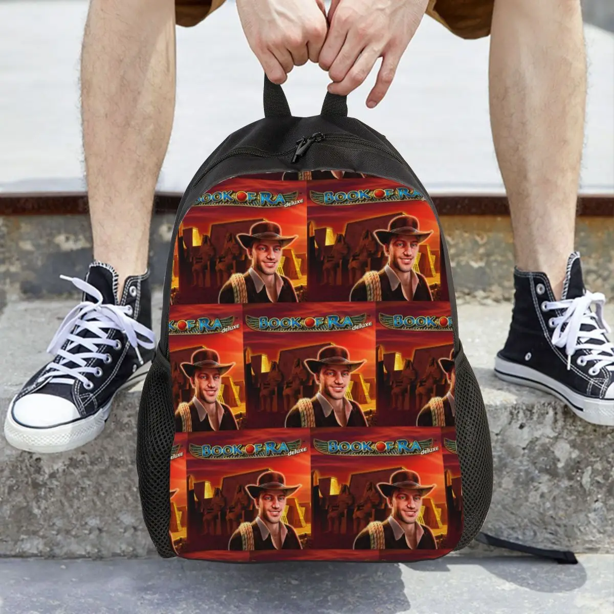 

Book Of Ra Backpack Daypack Large Capacity Kids BookBag School Bag Shoulder Bags for Men Women