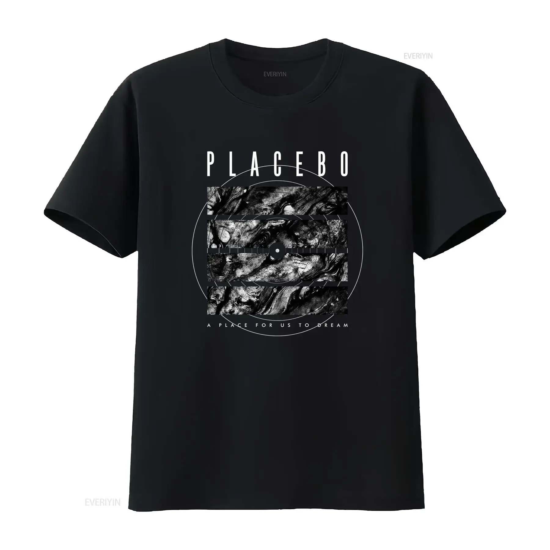 Placebo Band T Shirt A Place For Us To Dream Rock Tour Britpop Radiohead V2K Print  vintage Washed Casual fashion Stretched