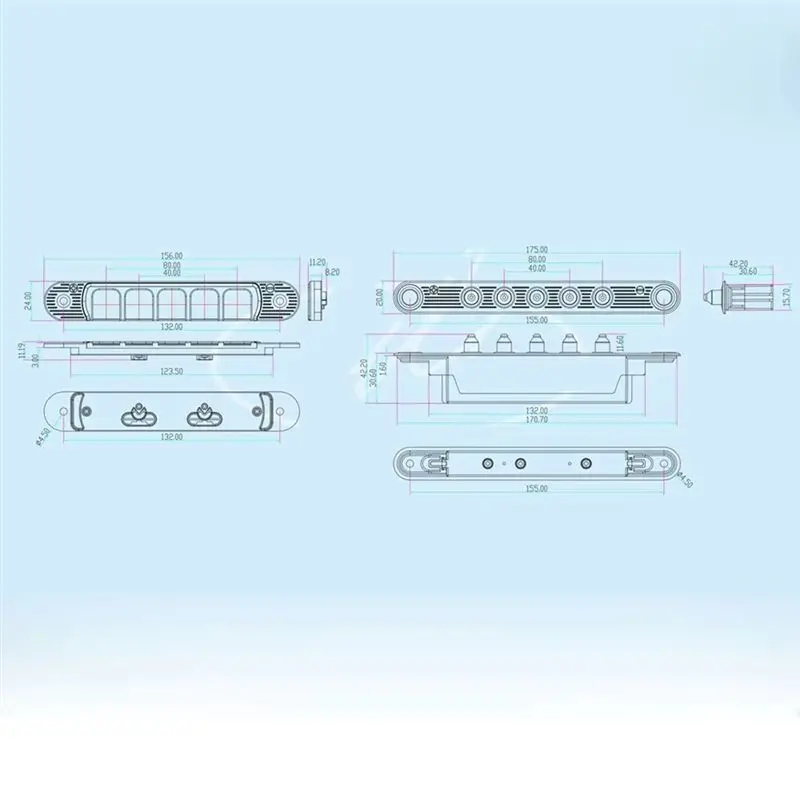 M01K Electric Lock For Access Control 5 Pin Door Loop 304 Stainless Steel Protector 5 Contactor Special Wire Breaker