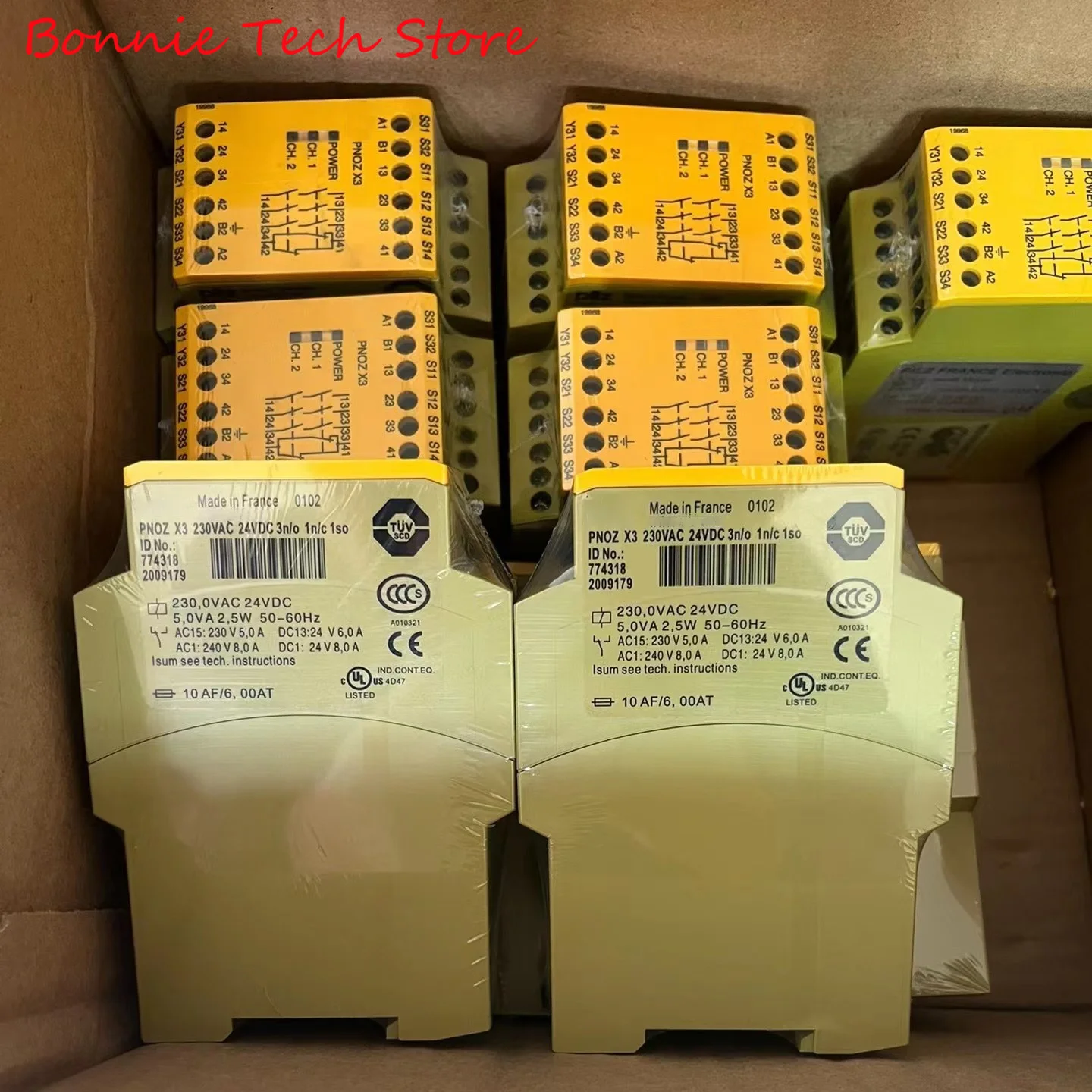 774318 لمرحل السلامة PILZ (مستقل) ، PNOZ X3 230VAC 24VDC 3n/o 1n/c 1so