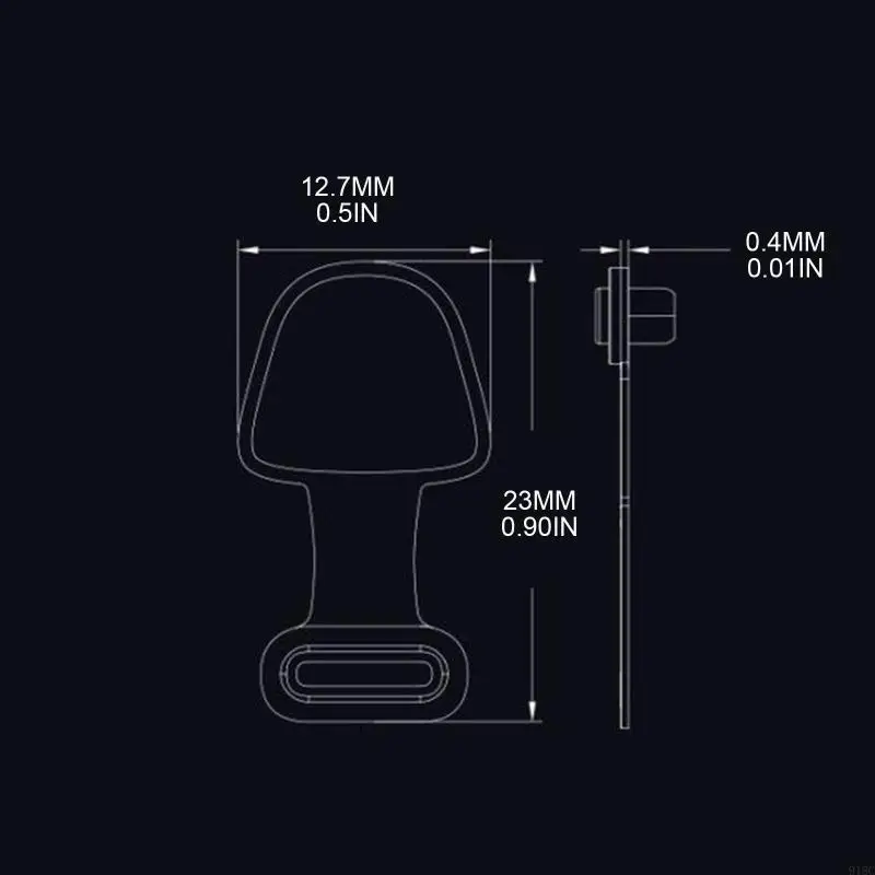 Plugues poeira da porta carregamento 918C / 5pcs Type C Capa protetora porta para dispositivo Android