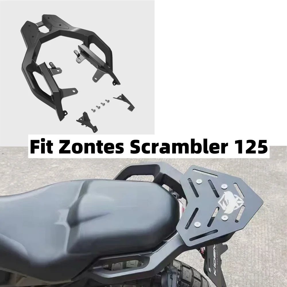 NEW Fit Zontes Scrambler 125 Rear Seat Rack Bracket Luggage Carrier Cargo Shelf Support For Zontes Scrambler 125