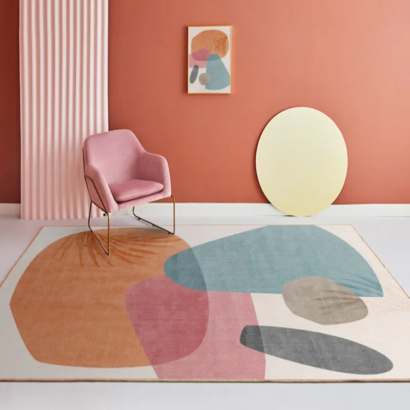 Licht Luxus Nordic Kristall Samt Material minimalistischen Wohnzimmer Teppich moderne einfache Sofa Tee Tisch Teppich Schlafzimmer Bett Matte
