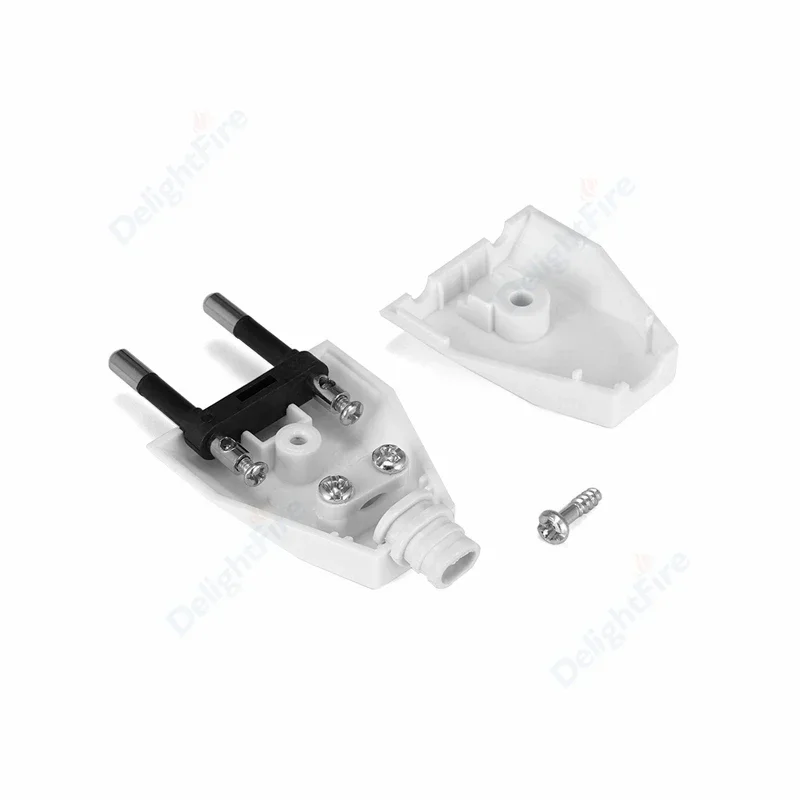 Enchufe macho UE europeo EE. UU. de 2 pines enchufe hembra adaptador de enchufe eléctrico de CA conector de cable de extensión recargable de