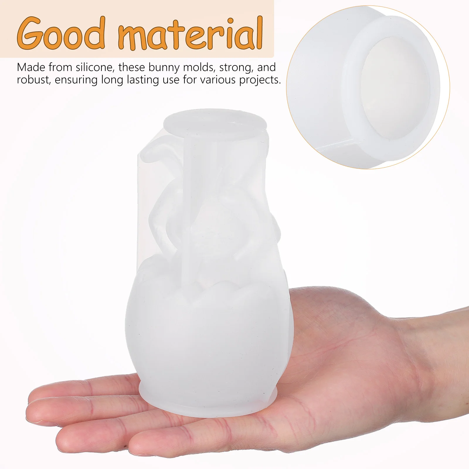 

Easter Bunny Mold Cute Egg Silicone Moulds Holder Casting Molds Chocolate