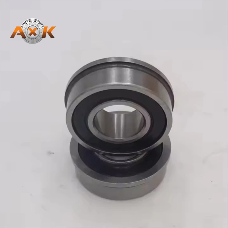 F6202-12-2RS 12x35x11 12X35X11X13 Flange Bearing ABEC-1 Garden Cart Ball Bearings