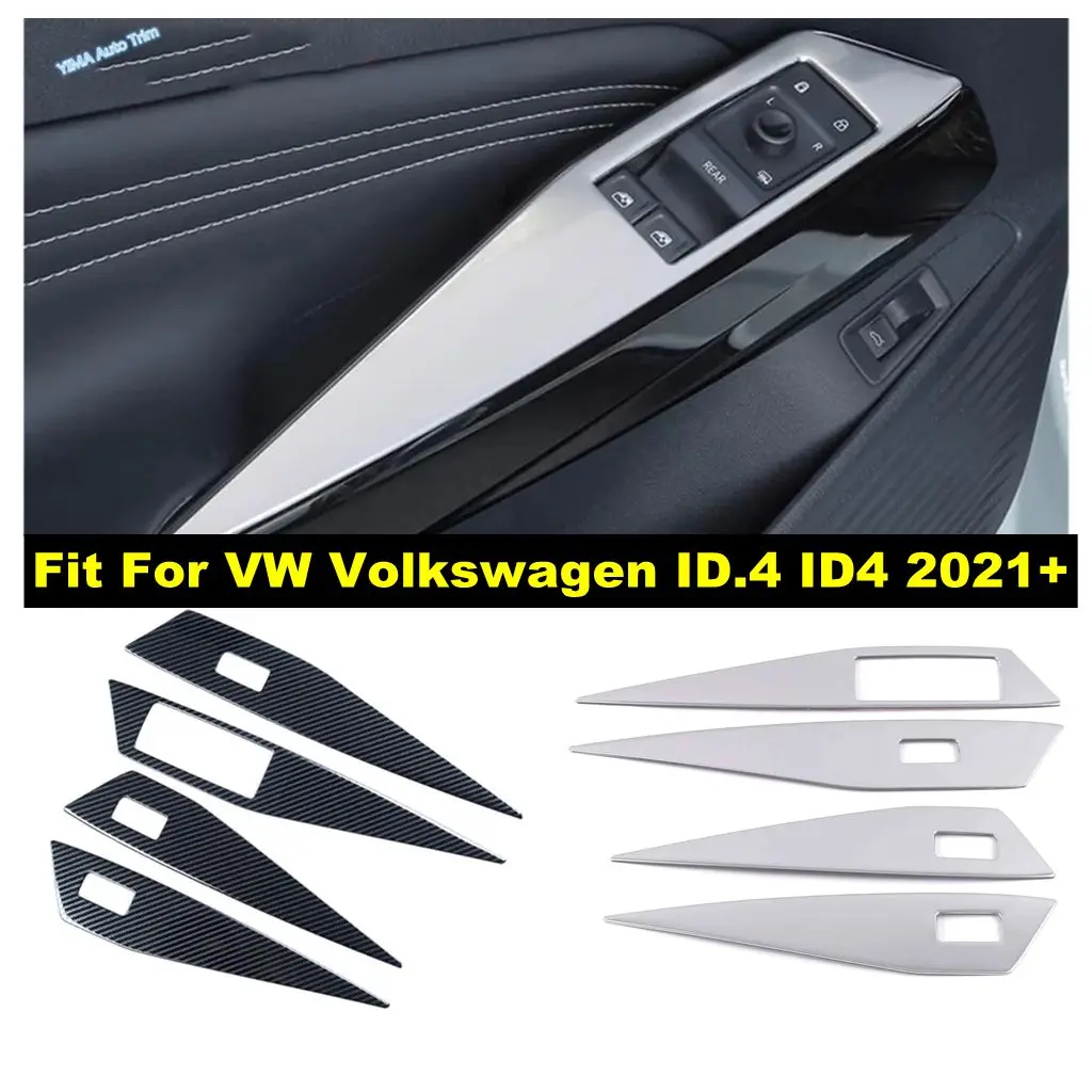 

Авто внутренний держатель дверной ручки, кнопка подъема окна, декоративная крышка, аксессуары для VW Volkswagen ID.4 ID4 2021-2024