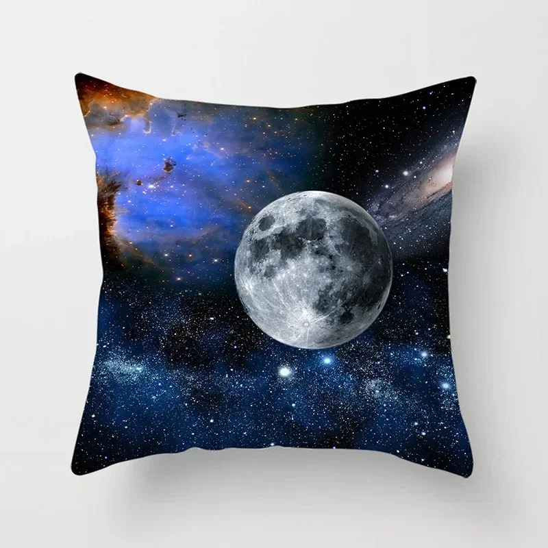 45x45cm Mysterious Universe Vast Outer Space Beautiful Planets Fantasy Galaxy Dream Cushion Cover Sofa Throw Pillow Case