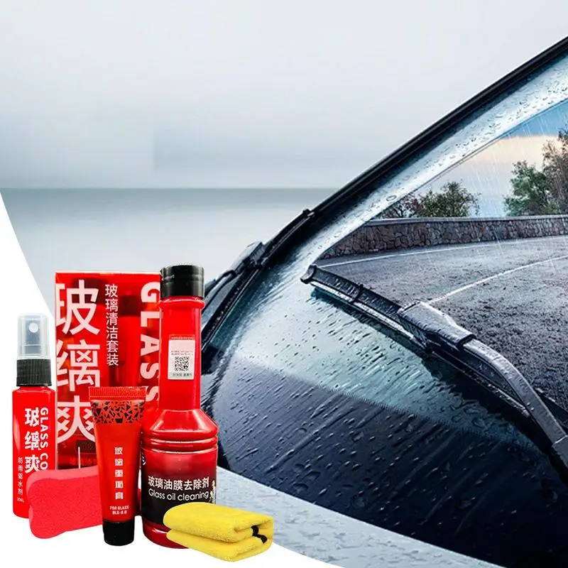 Oil Film Remover For Car Window Gentle Automotive Glass Cleaner Automotive Oil Film Cleaner Practical Car Window Cleaner Glass