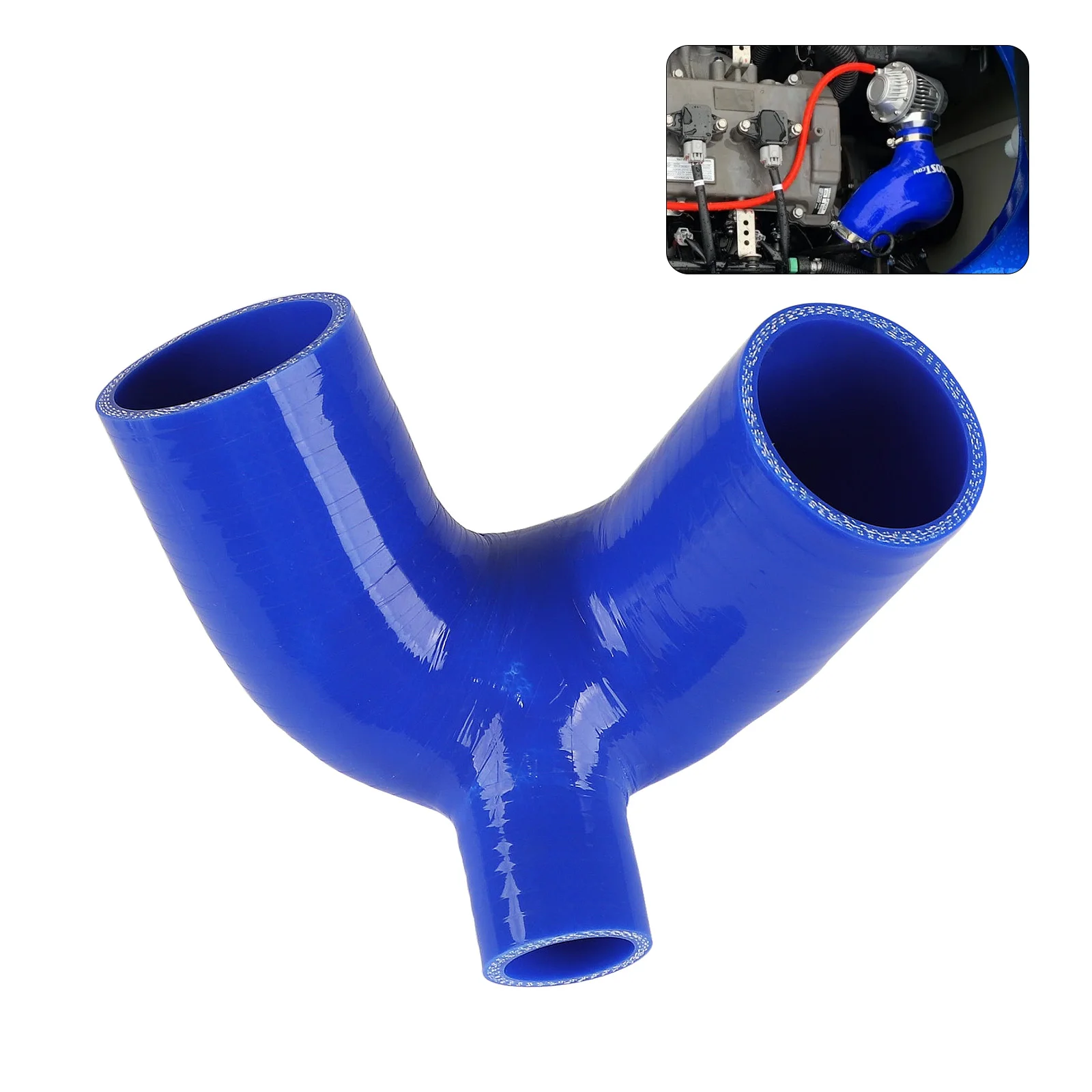 Blu 5mm 0.19 "Spessore Turbo Silicone Intercooler Kit Tubo Per Yamaha BOV WAVERUNNER FZR FZS SV00-SHO FX Accessori Moto