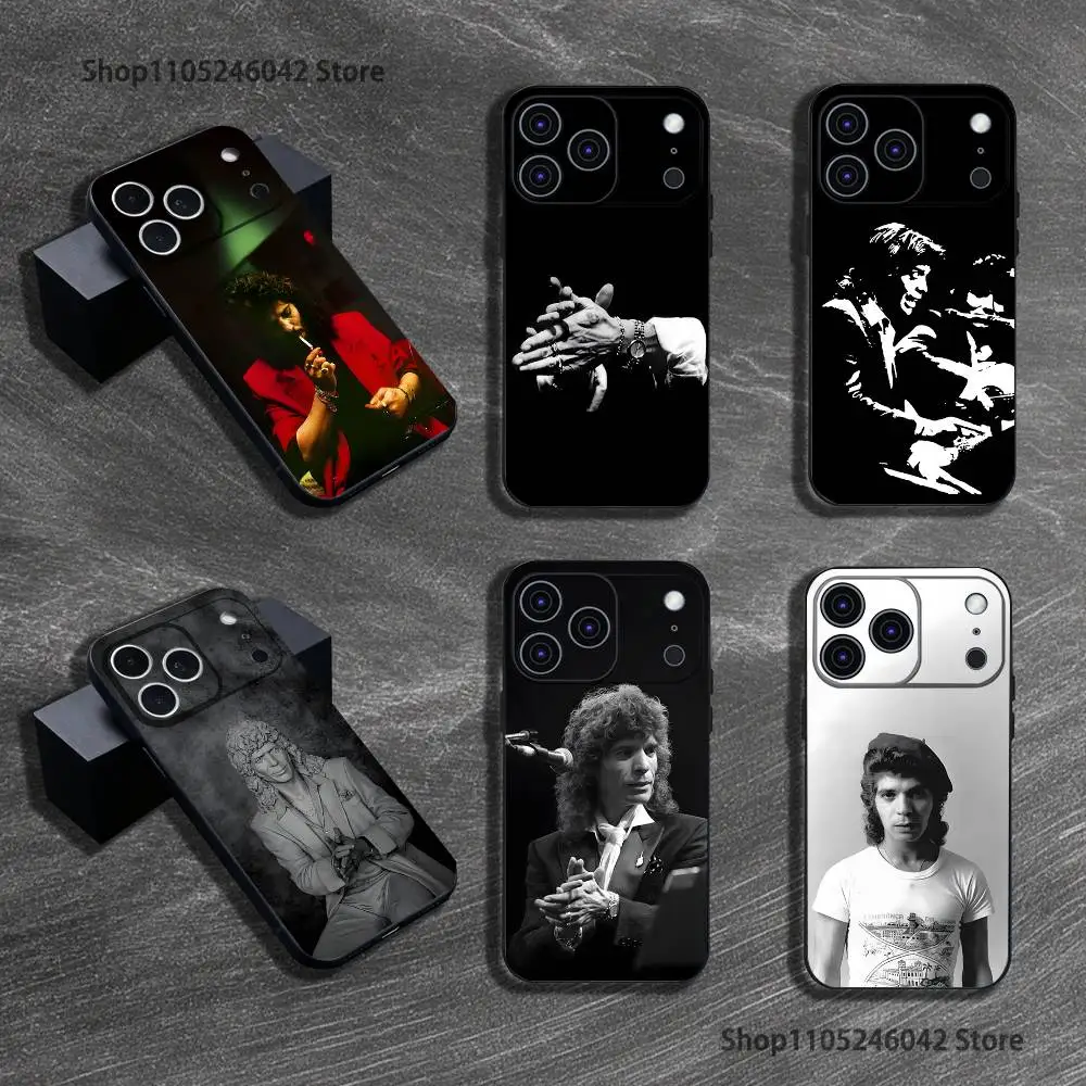 

C-Camaron De La Isla For iPhone 17,16,15,14,13,12,11,Pro,XS,Max,XR,Plus,E,SE4,Mini Black Soft Cover Phone Case