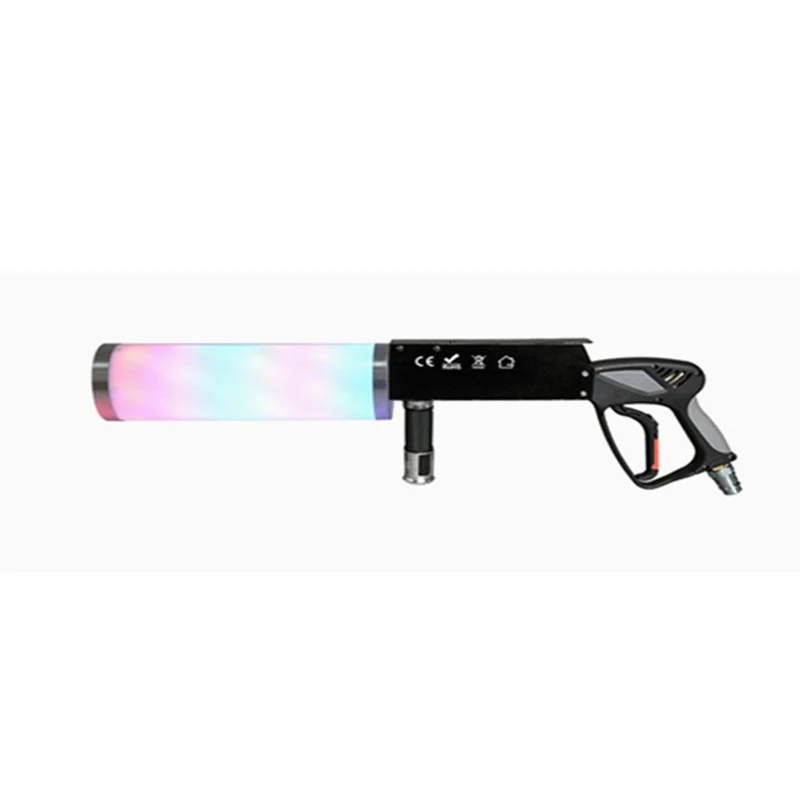 Stage effect Dj gun Handhold Gatling Led Co2 special effect Stage  Smoke Gun for club party