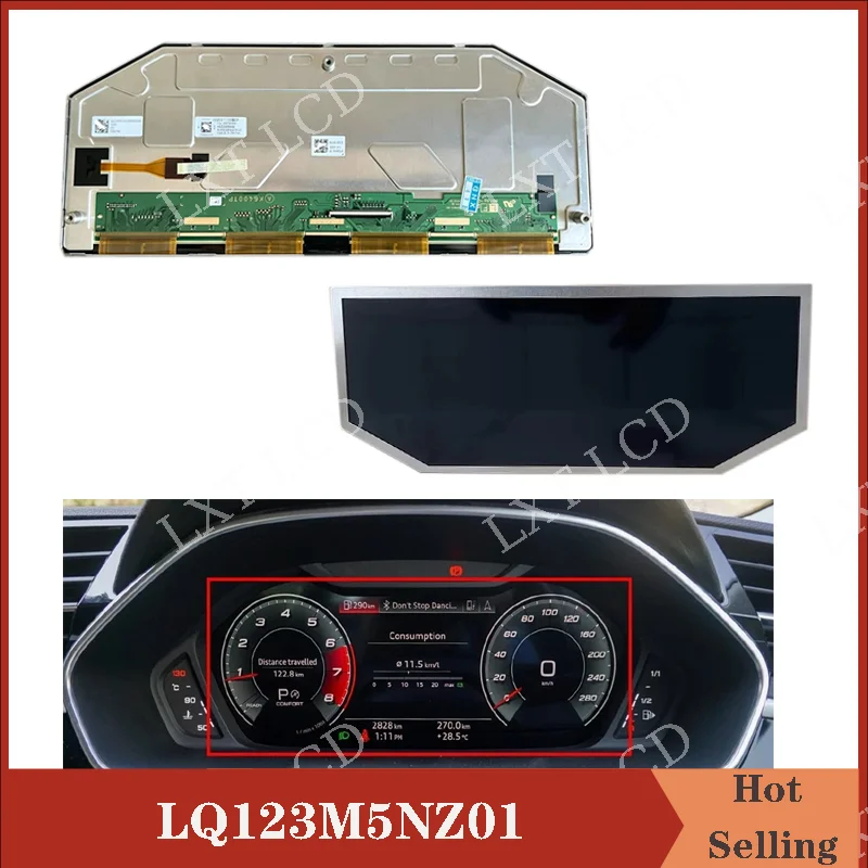 LQ123M5NZ01 Original 12.3 inch LCD Display For Q8 Q7 Q5 Q3 A8 A6 A5 A4 Instrument cluster 4K0 920 790F 4K0920790F Cockpit