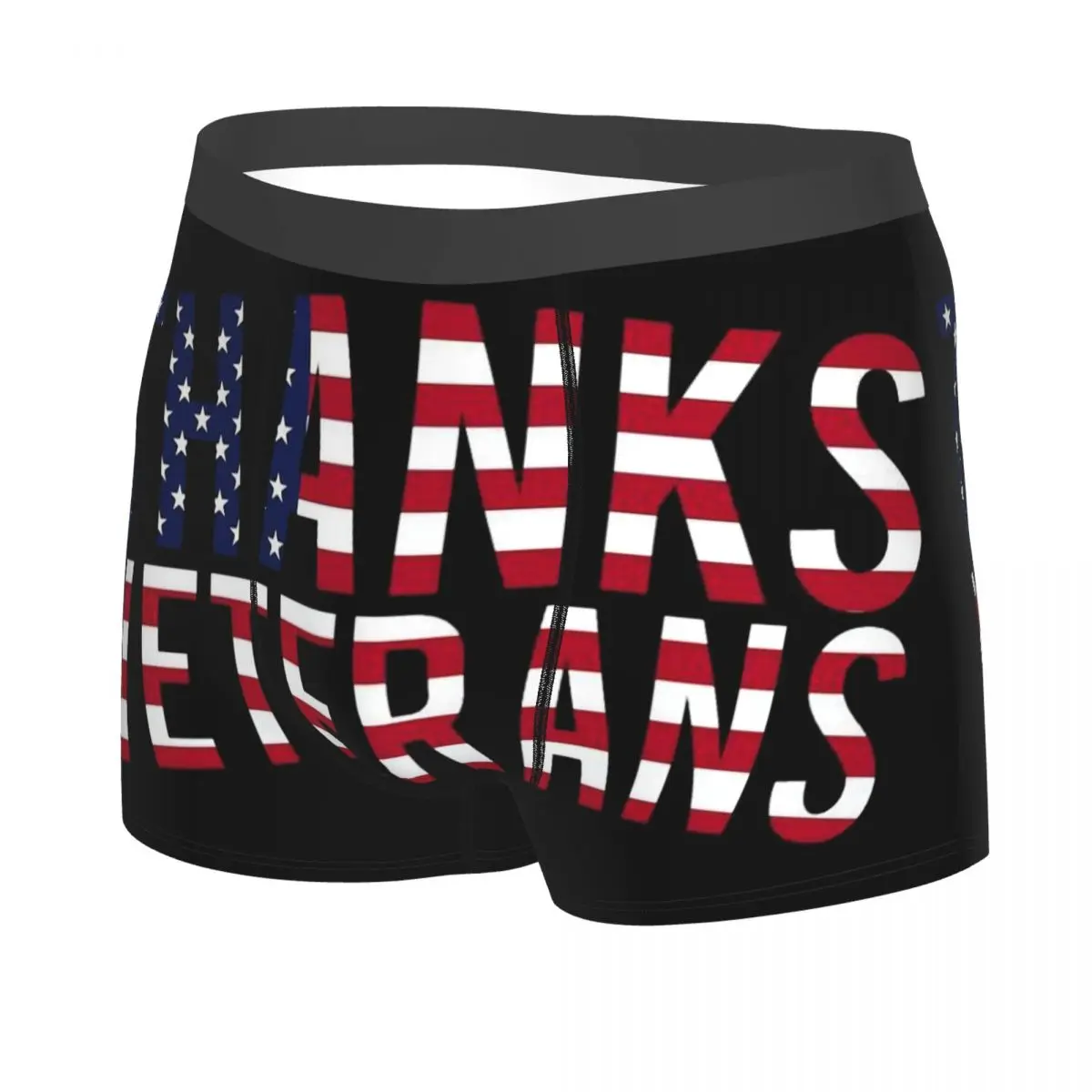 Thanks Veterans Man's Boxer Briefs Underwear Highly Breathable High Quality Birthday Gifts