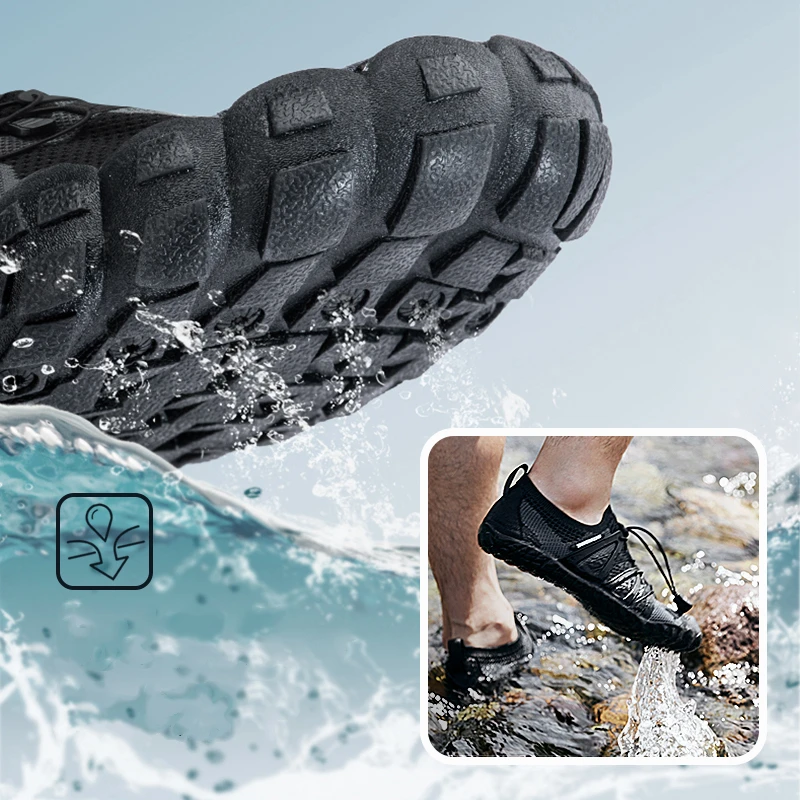 Naturehike Wading Shoes Men Women Quick-Dry Aqua Shoes Upstream Shoes Antiskid Sports Shoes Wearproof Beach Barefoot Sneakers