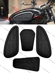 For Triumph Bonneville T100 T120 Thruxton Bobber Scrambler Motorcycle Fuel Tank Sticker Petrol Gas Tank Knee Pads Fits